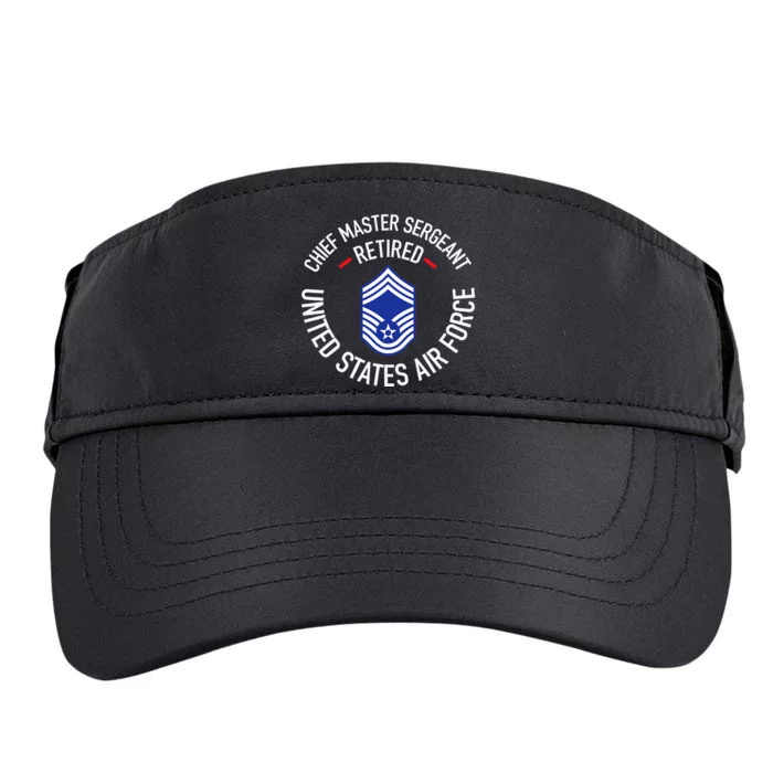 Chief Master Sergeant Retired Retirement Adult Drive Performance Visor