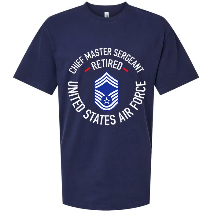 Chief Master Sergeant Retired Retirement Sueded Cloud Jersey T-Shirt