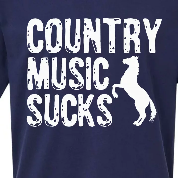 Country Music Sucks Folk Style Musician Western Sueded Cloud Jersey T-Shirt