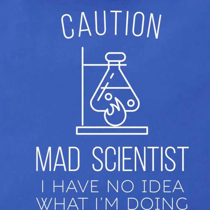 Caution Mad Scientist I Have No Idea What I'm Doing Science Gift Zip Tote Bag