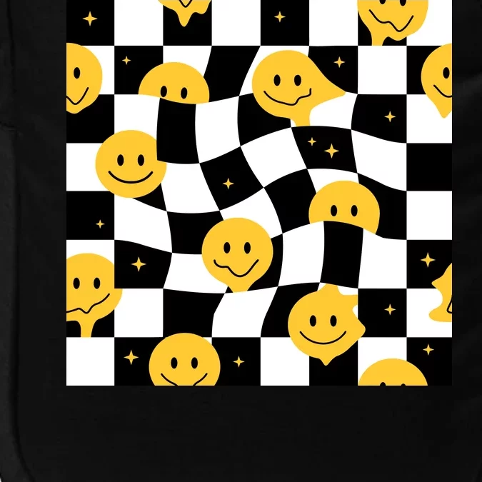 Crazy Melt Smile Faces Pattern Impact Tech Backpack