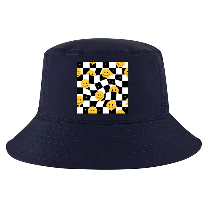 Crazy Melt Smile Faces Pattern Cool Comfort Performance Bucket Hat