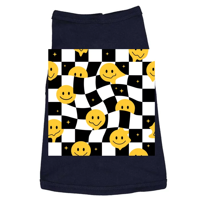 Crazy Melt Smile Faces Pattern Doggie Tank