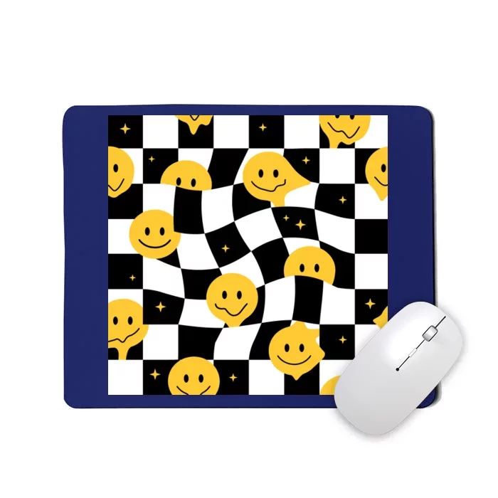 Crazy Melt Smile Faces Pattern Mousepad