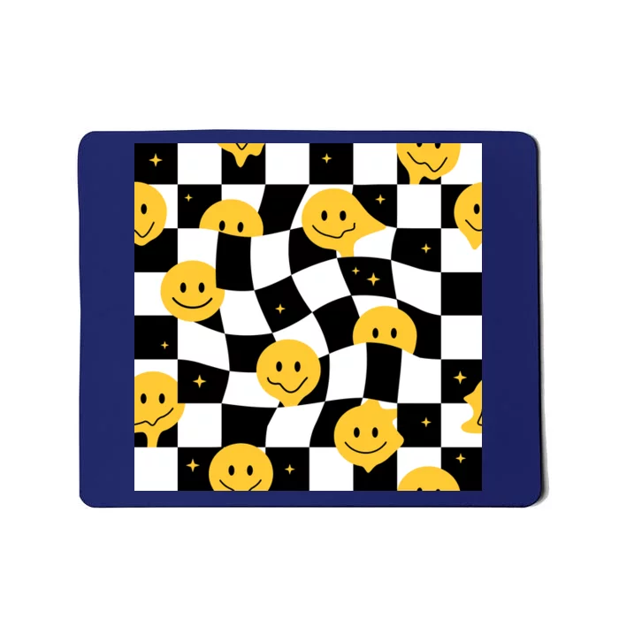 Crazy Melt Smile Faces Pattern Mousepad