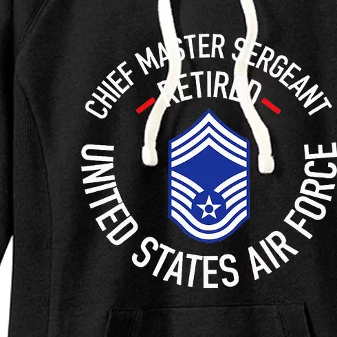 Chief Master Sergeant Retired Retirement Women's Fleece Hoodie