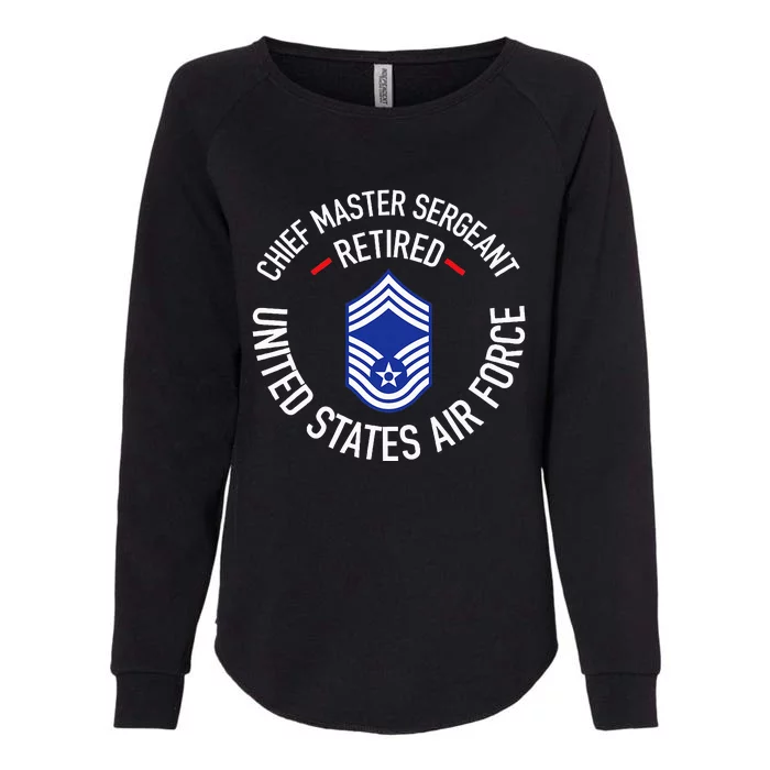 Chief Master Sergeant Retired Retirement Womens California Wash Sweatshirt