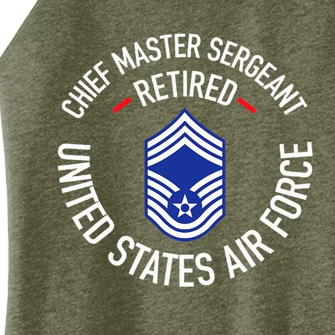 Chief Master Sergeant Retired Retirement Women’s Perfect Tri Rocker Tank