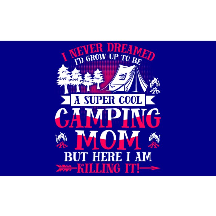 Camping Mom Supper Cool Mom Summer Holiday Great Gift Bumper Sticker