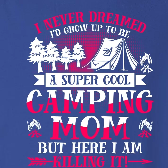 Camping Mom Supper Cool Mom Summer Holiday Great Gift Toddler Long Sleeve Shirt