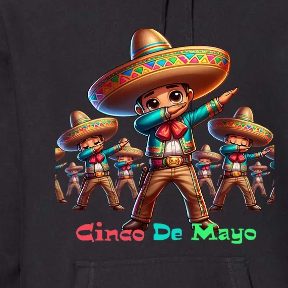 Cute Mexican Sombrero Dab Dance Cinco De Mayo Premium Hoodie