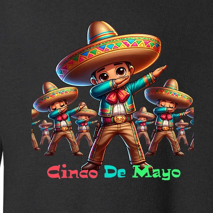 Cute Mexican Sombrero Dab Dance Cinco De Mayo Toddler Sweatshirt