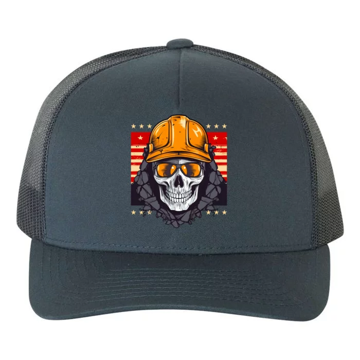 Coal Miner Skull Design 4th Of July Coal Miner Gift Yupoong Adult 5-Panel Trucker Hat