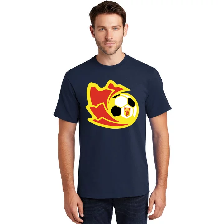 Cool Manchester United Soccer Team Ball Tall T-Shirt