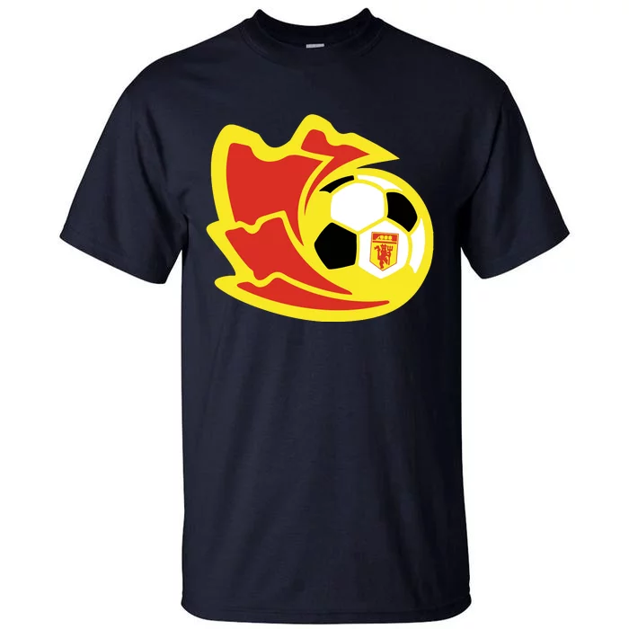 Cool Manchester United Soccer Team Ball Tall T-Shirt