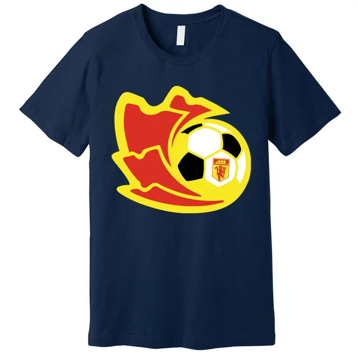 Cool Manchester United Soccer Team Ball Premium T-Shirt