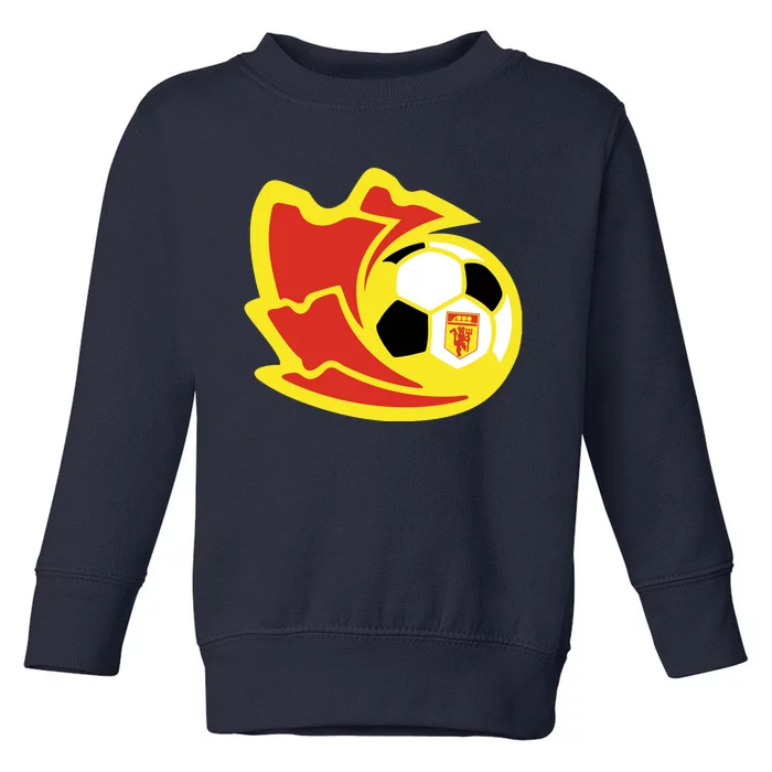 Cool Manchester United Soccer Team Ball Toddler Sweatshirt