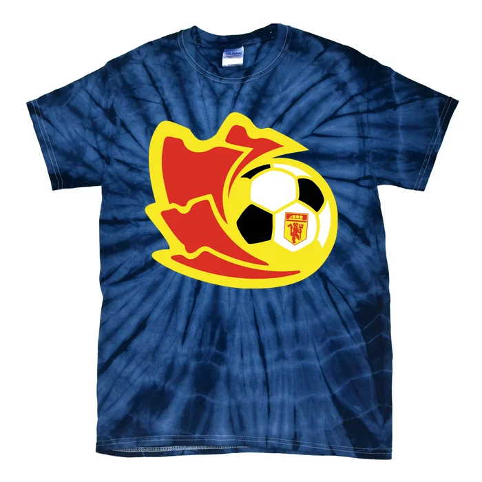 Cool Manchester United Soccer Team Ball Tie-Dye T-Shirt