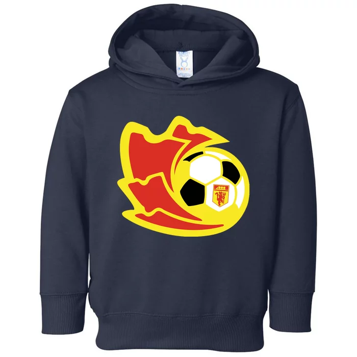 Cool Manchester United Soccer Team Ball Toddler Hoodie