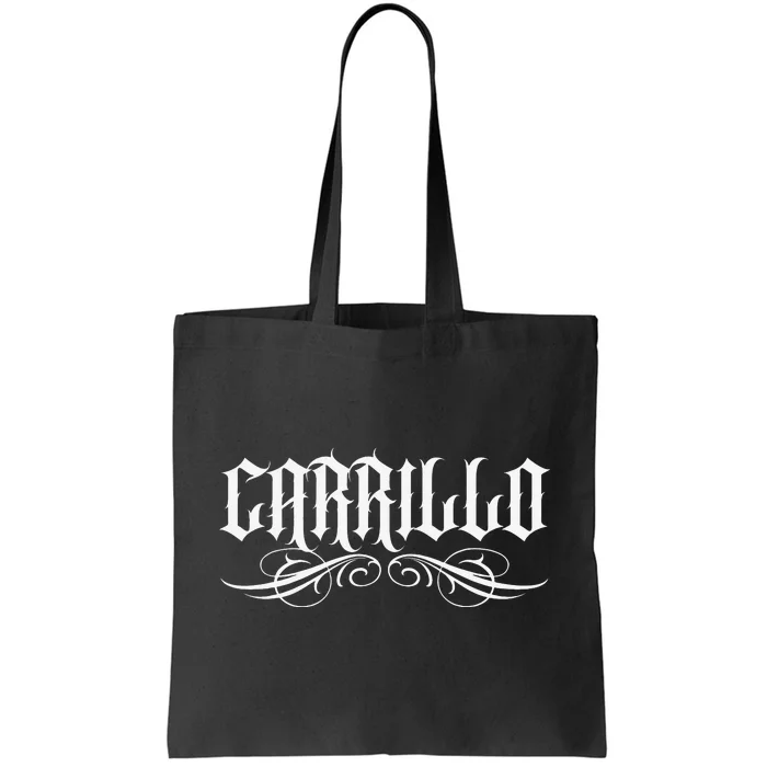 Carrillo Mexican Surname Hispanic Spanish Familia Family Tote Bag