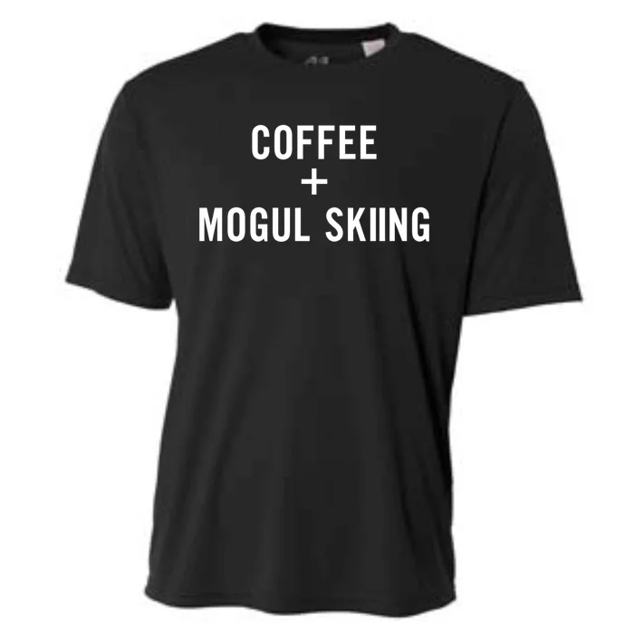 Coffee + Mogul Skiing For Mogul Skier Gift Cooling Performance Crew T-Shirt