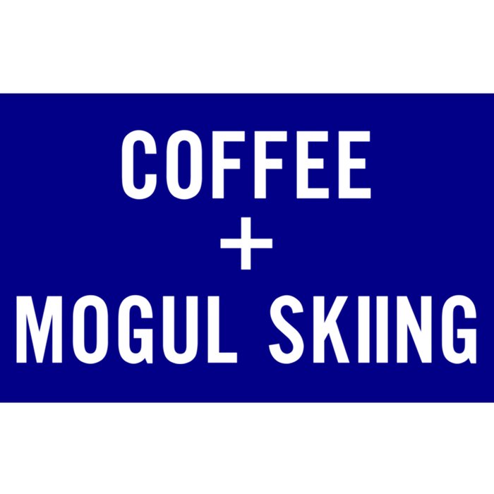 Coffee + Mogul Skiing For Mogul Skier Gift Bumper Sticker