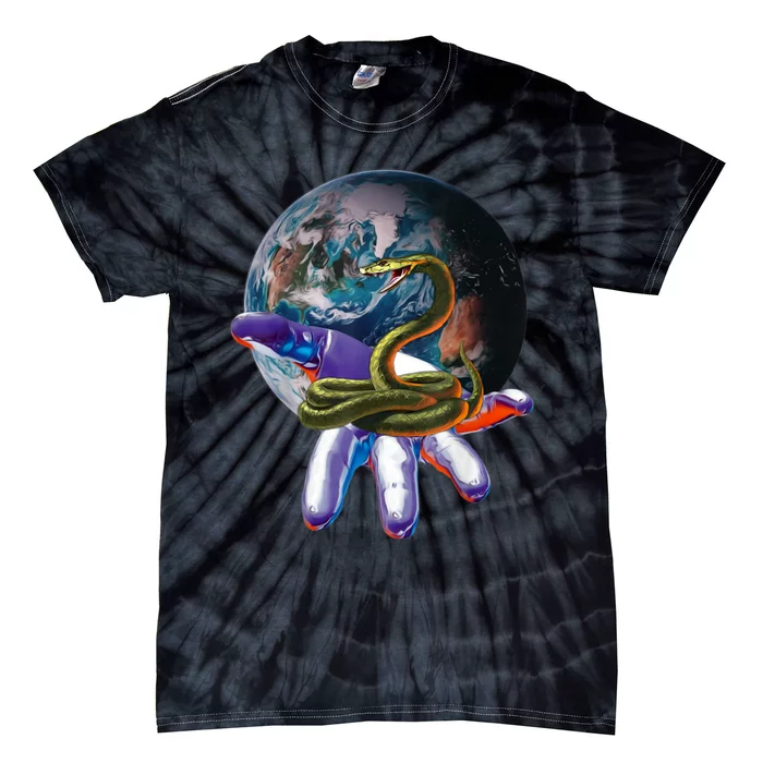 Cobra Motif Snake Design Reptile Animal Reptiles Snakes Tie-Dye T-Shirt