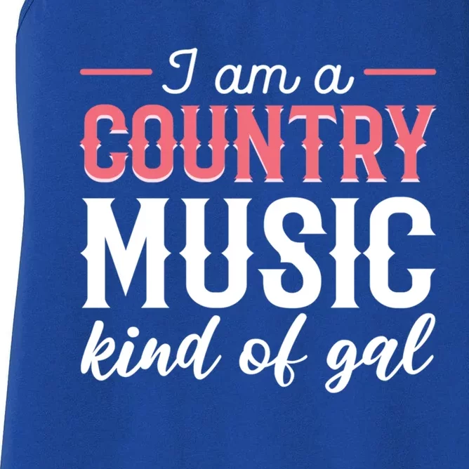 Country Music Singer Or Musician Gift Women's Racerback Tank