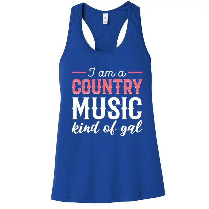 Country Music Singer Or Musician Gift Women's Racerback Tank