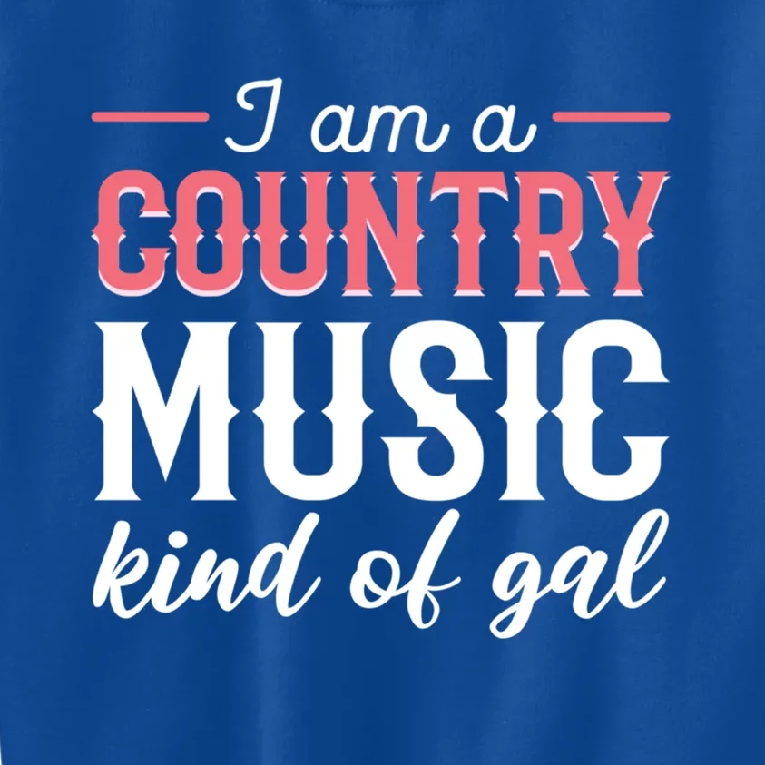 Country Music Singer Or Musician Gift Kids Sweatshirt