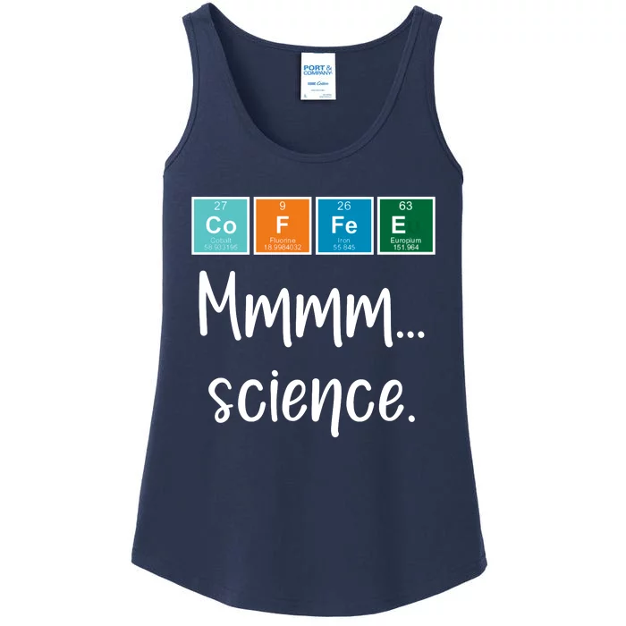 COFFEE Mmmm... Science Ladies Essential Tank