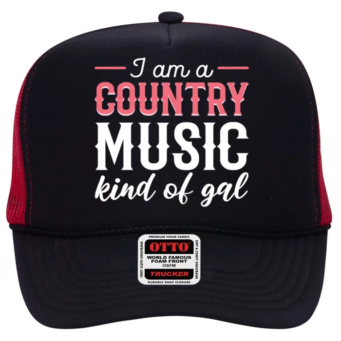 Country Music Singer Or Musician Gift High Crown Mesh Trucker Hat