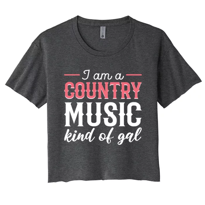 Country Music Singer Or Musician Gift Women's Crop Top Tee