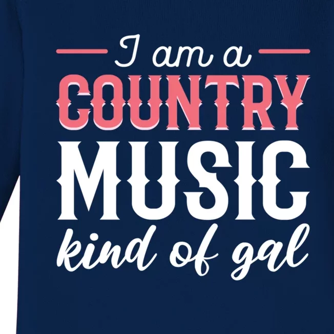 Country Music Singer Or Musician Gift Baby Long Sleeve Bodysuit