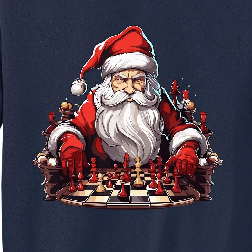 Chess Master Santa Christmas Chessboxing Chess Player Gift Tall Sweatshirt