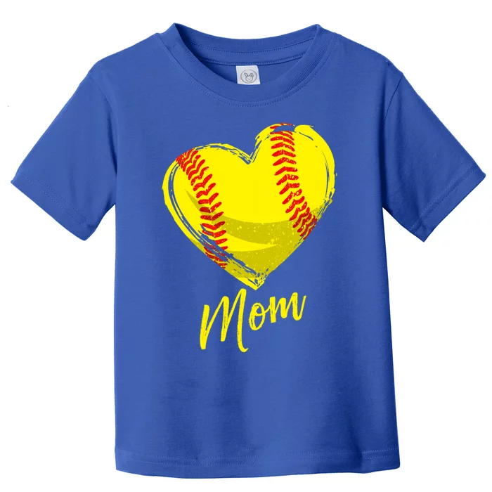 Cute Mom Softball Gift For Proud Pitchers Mama Aunt Gift Toddler T-Shirt