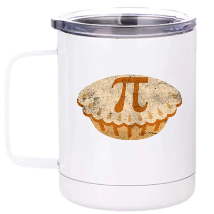 Cool Math Symbol Apple Pie Pi Day Design Meaningful Gift Front & Back 12oz Stainless Steel Tumbler Cup