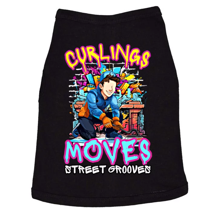 Curlings Moves Street Grooves Curling Meaningful Gift Funny Curling Funny Gift Doggie Tank