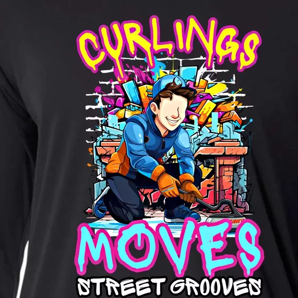 Curlings Moves Street Grooves Curling Meaningful Gift Funny Curling Funny Gift Cooling Performance Long Sleeve Crew