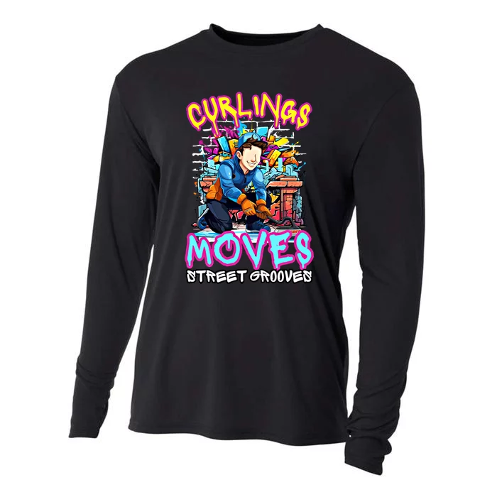 Curlings Moves Street Grooves Curling Meaningful Gift Funny Curling Funny Gift Cooling Performance Long Sleeve Crew