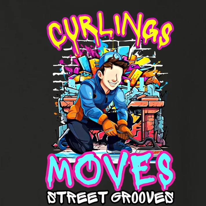 Curlings Moves Street Grooves Curling Meaningful Gift Funny Curling Funny Gift Toddler Long Sleeve Shirt