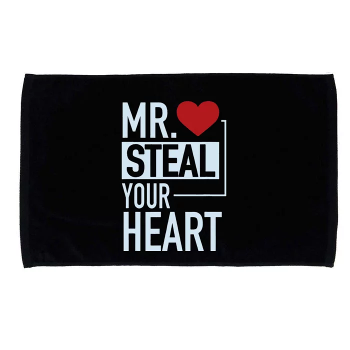 Cute Mr. Steal Your Heart Valentine's Day Love Microfiber Hand Towel