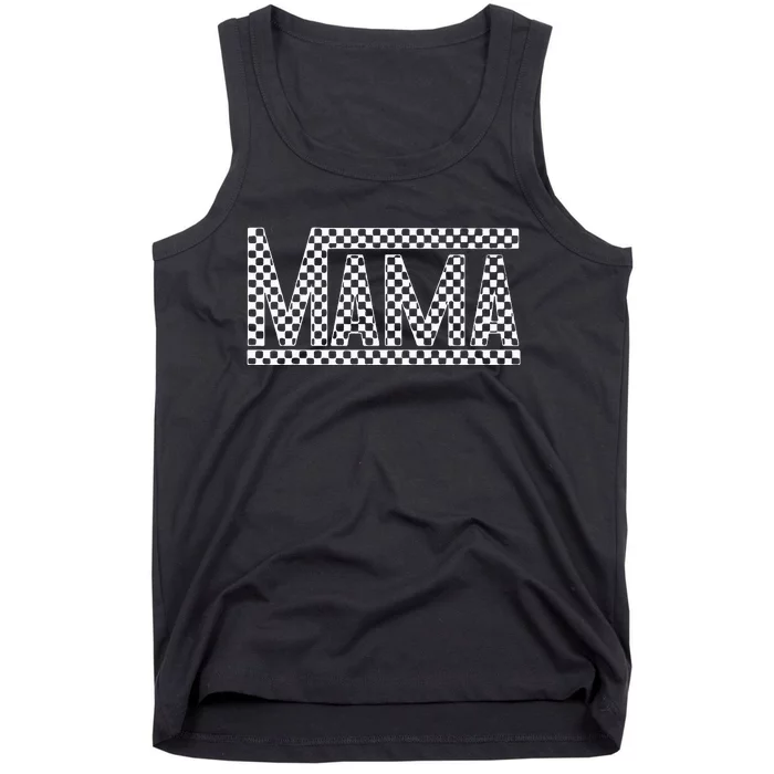 Checkered Mama Shirts Tank Top