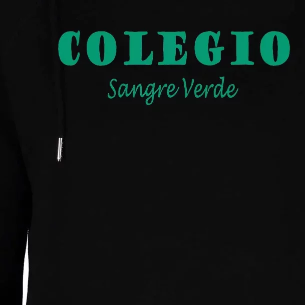 Colegial Mayaguez Sangre Verde Colegio Womens Funnel Neck Pullover Hood