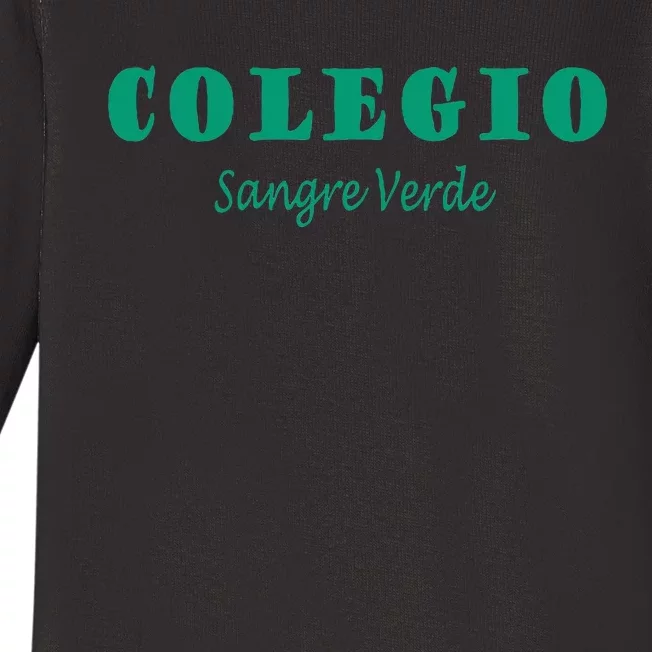 Colegial Mayaguez Sangre Verde Colegio Baby Long Sleeve Bodysuit