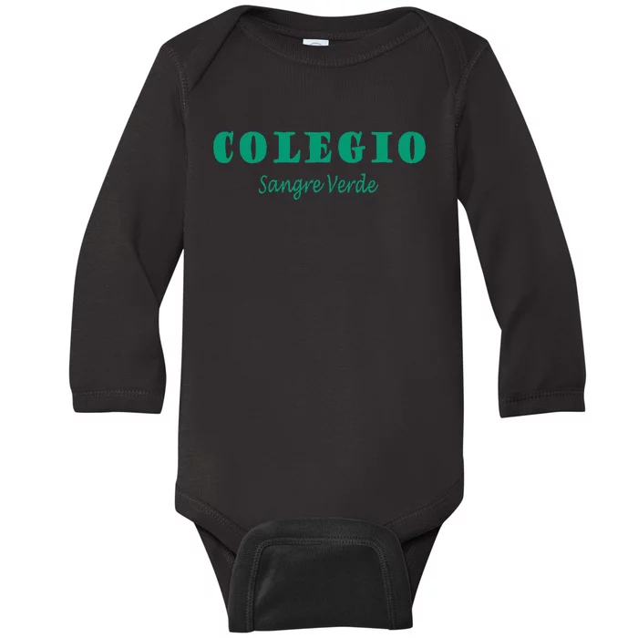 Colegial Mayaguez Sangre Verde Colegio Baby Long Sleeve Bodysuit