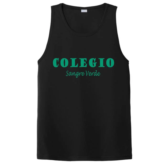 Colegial Mayaguez Sangre Verde Colegio Performance Tank