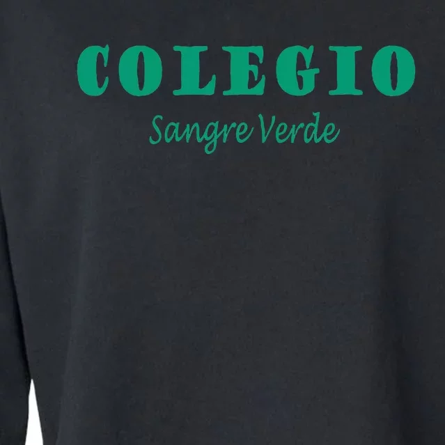 Colegial Mayaguez Sangre Verde Colegio Cropped Pullover Crew