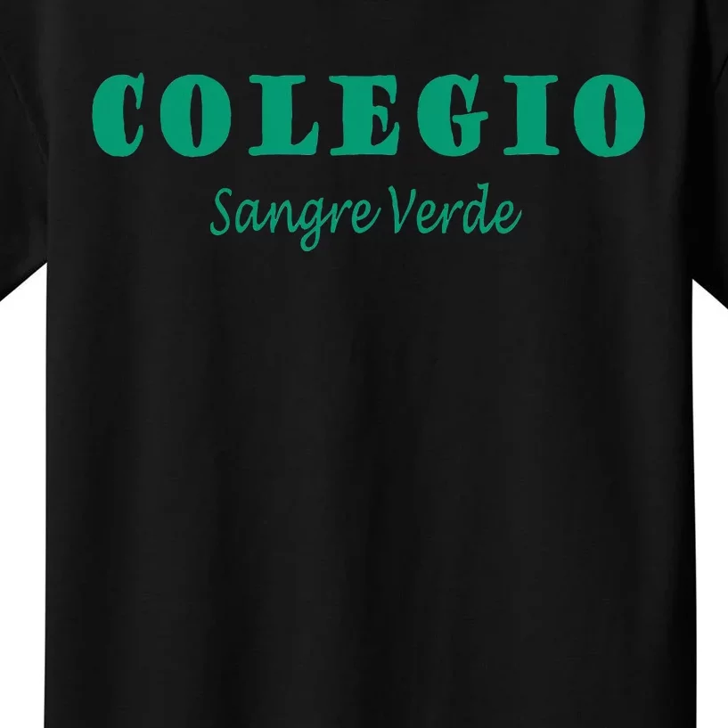 Colegial Mayaguez Sangre Verde Colegio Kids T-Shirt