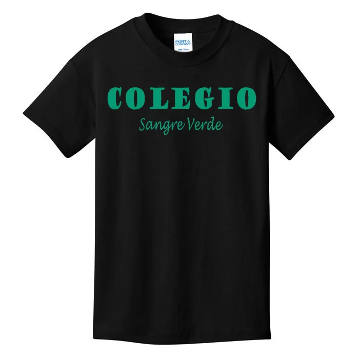 Colegial Mayaguez Sangre Verde Colegio Kids T-Shirt